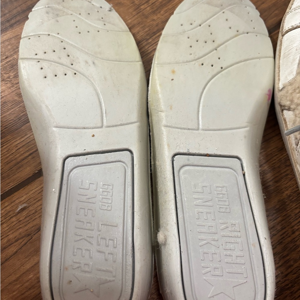Golden Goose White and Cream Sherpa Lined Sneakers - Picture 9 of 13